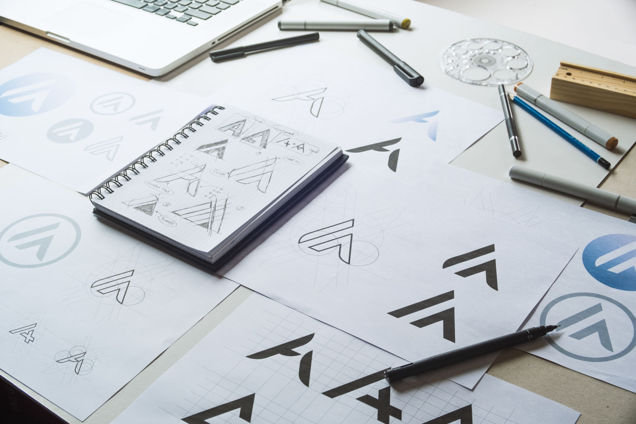 sketching logo