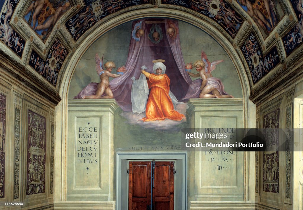 Santa Maria Novella of decoration of the Cappella del Papa (Pope's Chapel), by Carrucci Jacopo know as Pontormo, 1515, 16th Century, fresco