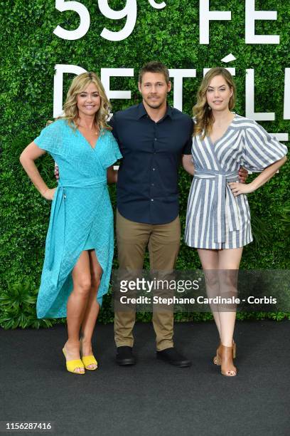 Denise Richards, Scott Clifton and Annika Noelle pose during a photo call for the TV show 'The Bold and the Beautiful' attend the 59th Monte Carlo TV...