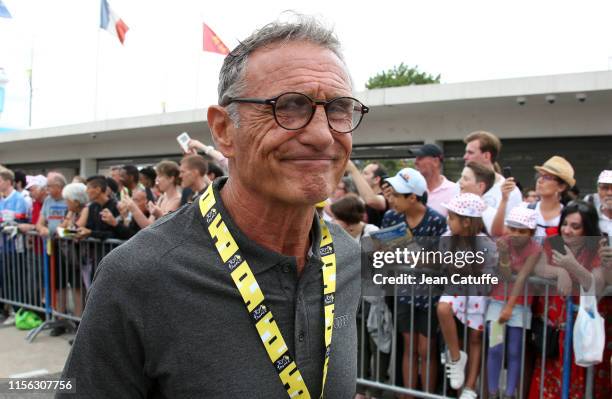 Guy Noves attends the start of stage 12 of the 106th Tour de France 2019, a stage between Toulouse and Bagneres-de-Bigorre on July 18, 2019 in...