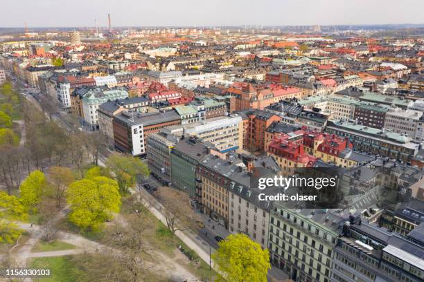 sture plan-humlegarden, stockholms stad sedd uppifrån - stureplan bildbanksfoton och bilder