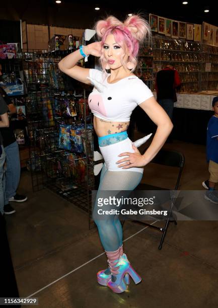 Model Annalee Belle attends the Seventh Annual Amazing Las Vegas Comic Con at the Las Vegas Convention Center on June 16, 2019 in Las Vegas, Nevada.