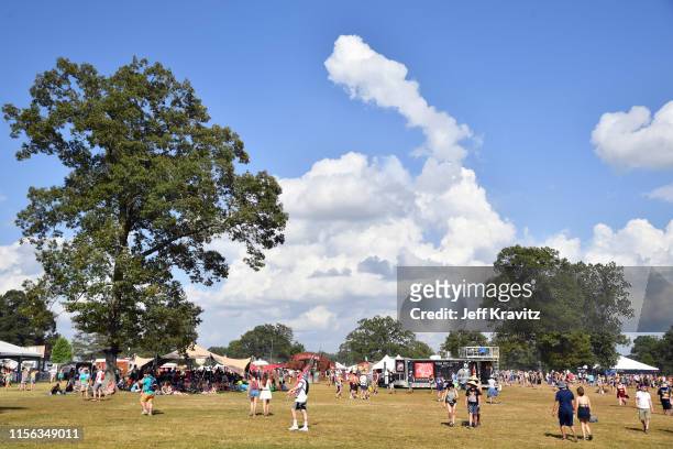 Festivalgoers are seen during the 2019 Bonnaroo Arts And Music Festival on June 16, 2019 in Manchester, Tennessee.