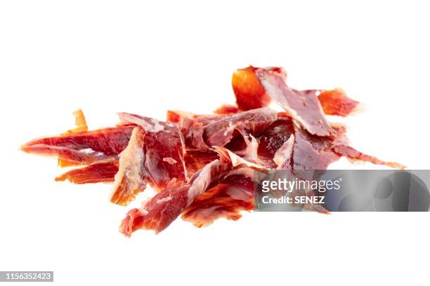 spanish ham - jamón serrano fotografías e imágenes de stock