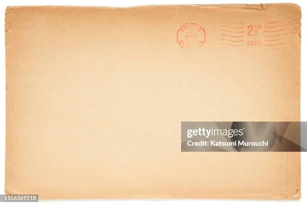 old brown envelope texture background - envelope stock pictures, royalty-free photos & images