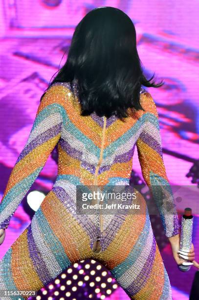 Cardi B performs on Which Stage during the 2019 Bonnaroo Arts And Music Festival on June 16, 2019 in Manchester, Tennessee.