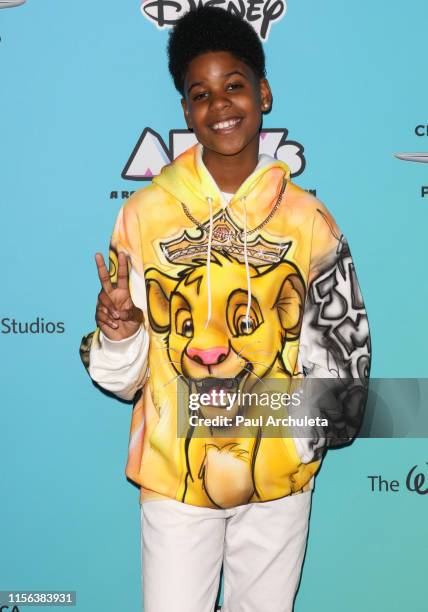 Singer JD McCrary attends the 2019 Radio Disney Music Awards at CBS Studios - Radford on June 16, 2019 in Studio City, California.