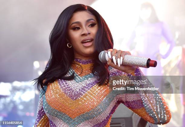 Cardi B performs during the 2019 Bonnaroo Music & Arts Festival on June 16, 2019 in Manchester, Tennessee.