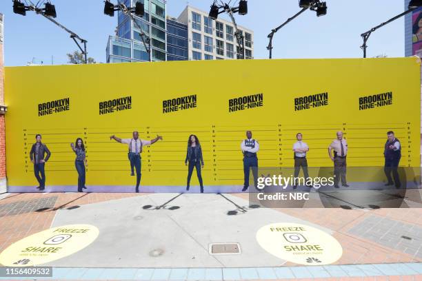 At Comic-Con" -- Pictured: NBC's 'Brooklyn Nine-Nine' activation at Tin Fish, San Diego, Calif. On July 18, 2019 --