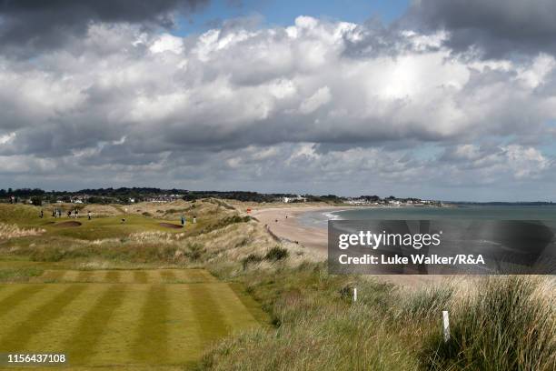 General view of the 15th hole during day one of the R&A Amateur Championship at Portmarnock Golf Club on June 17, 2019 in Portmarnock, Ireland.