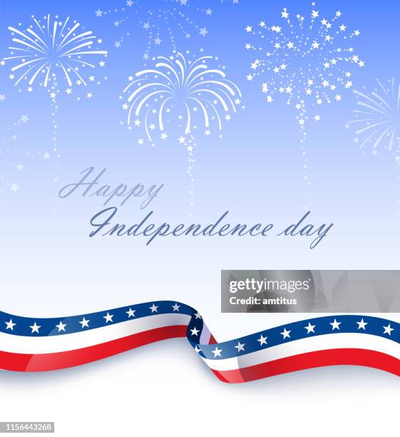 us patriotism fireworks - fourth of july stock illustrations