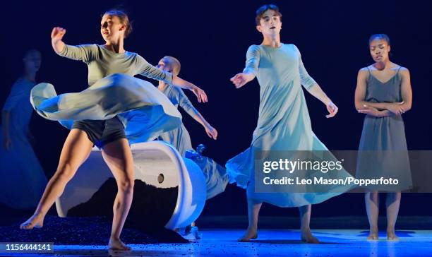 July 17: The Young Associates Company performing 'Land' during TOGETHER NOT THE SAME at Sadler's Wells Theatre, in London, England, 17th July 2019....