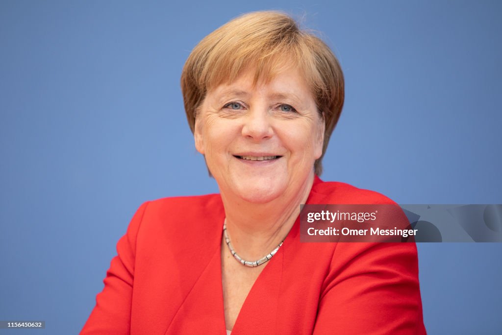 Merkel Holds Annual Press Conference