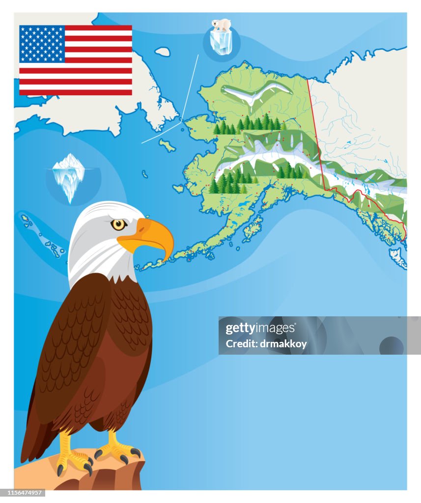 Alaska and Bald Eagle