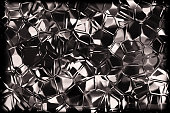 Dark Bronze Black Gold Diamond Crystal Glittering Brown Gradient Vignette Holiday Background Abstract Quartz Mineral Gemstone Sepia Toned Texture