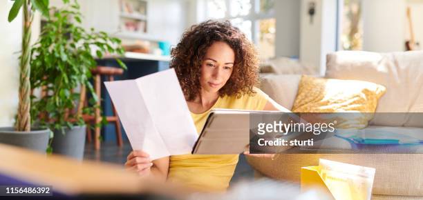 home finances - document stock pictures, royalty-free photos & images