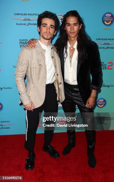 Cameron Boyce and Booboo Stewart attend the 2019 Radio Disney Music Awards at CBS Studios - Radford on June 16, 2019 in Studio City, California.