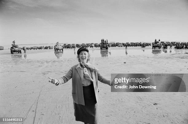 English singer-songwriter and actress Vera Lynn at Utah Beach to commemorate the 40th anniversary of the D-Day, Normandy, France, 6th June 1984.