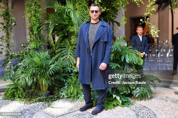 Ian Thorpe attends the Giorgio Armani fashion show during the Milan Men's Fashion Week Spring/Summer 2020 on June 17, 2019 in Milan, Italy.