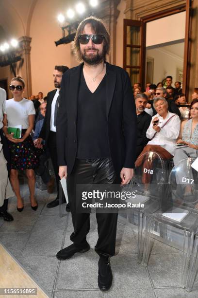 Francesco Vezzoli attends the Giorgio Armani fashion show during the Milan Men's Fashion Week Spring/Summer 2020 on June 17, 2019 in Milan, Italy.