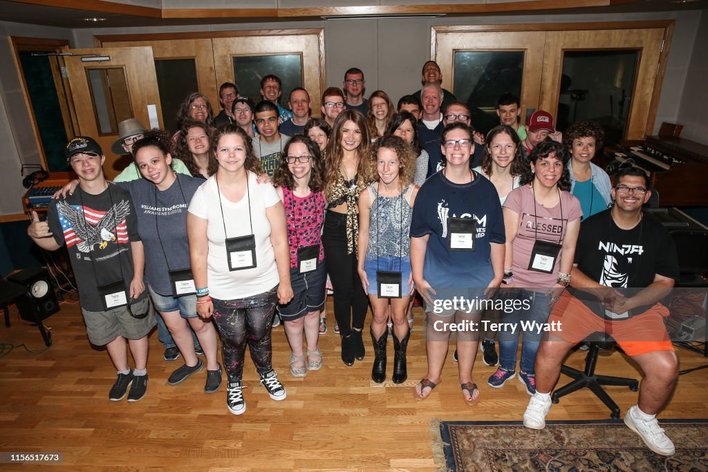 2019 ACM Lifting Lives Music Camp Recording Studio Day With Ross Copperman, Tenille Townes And Chris Young