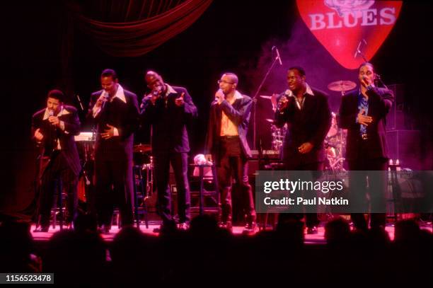 American Gospel and R&B group Take 6 performs onstage at the House of Blues, Chicago, Illinois, January 15, 1997. The group includes Claude V...