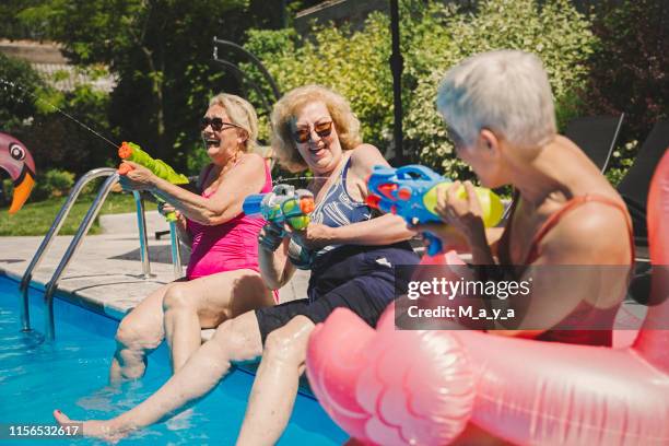 Senior Pool Fun Seniors Pool Party Photos and Premium High Res Pictures - Getty Images