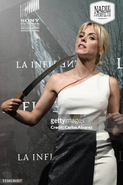 Maggie Civantos attends "La Influencia" photocall at Sony Pictures Headquarters on June 17, 2019 in Madrid, Spain.