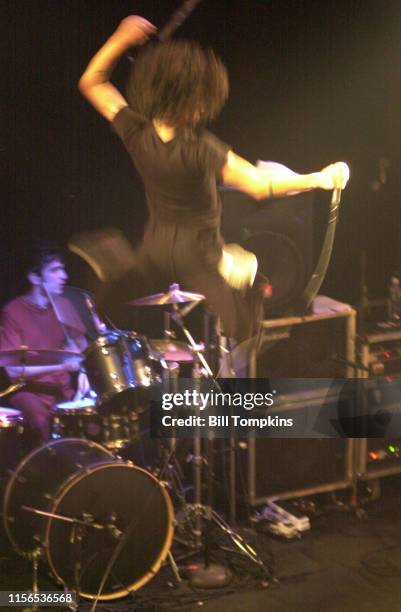 Bill Tompkins/Getty Images Cedric Bixler-Zavala, lead vocals of the band At The Drive In 1999 in New York City.