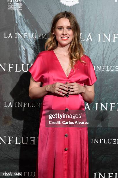 Manuela Velles attends "La Influencia" photocall at Sony Pictures Headquarters on June 17, 2019 in Madrid, Spain.