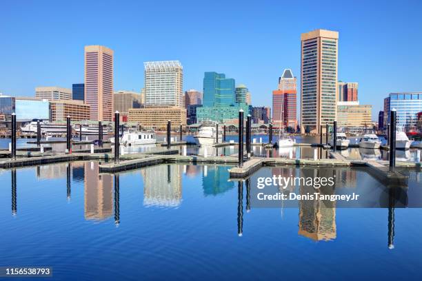 baltimore's inner harbor - inner harbor baltimore stock pictures, royalty-free photos & images