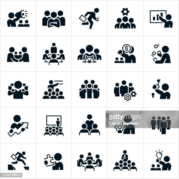 business leadership icons - manager stock-grafiken, -clipart, -cartoons und -symbole