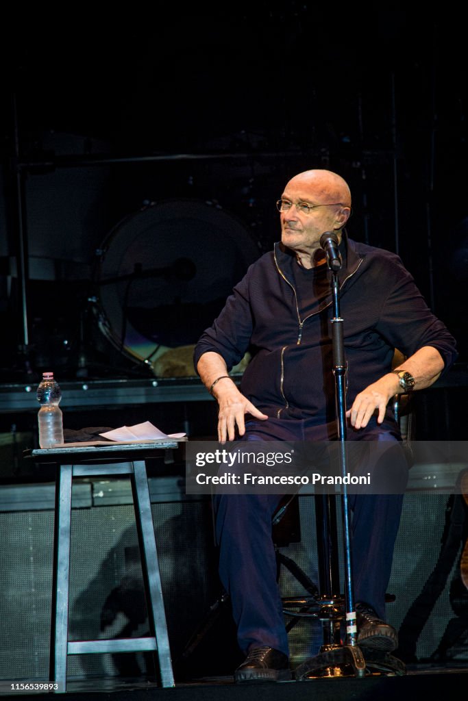 Phil Collins Performs At Forum Assago in Milan