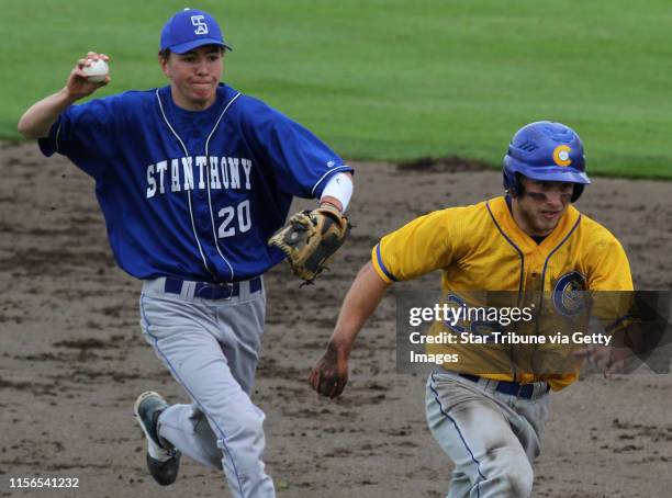 Bbisping@startribune.com St. Cloud MN., Thursday, 6/16/11] Class 2A baseball State Quarterfienals at Dick Putz Field. St. Anthony Village Darren...