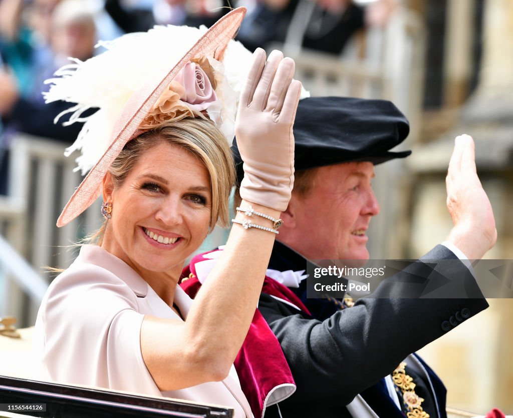 Order Of The Garter Service At Windsor Castle