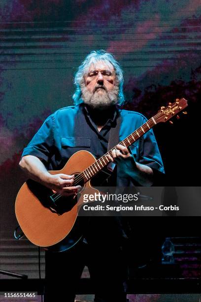 Ronnie Caryl performs on stage for Phil Collins at Mediolanum Forum of Assago on June 17, 2019 in Milan, Italy.
