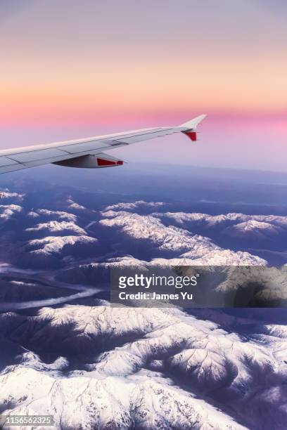 christchurch airplane - plane wing stock pictures, royalty-free photos & images
