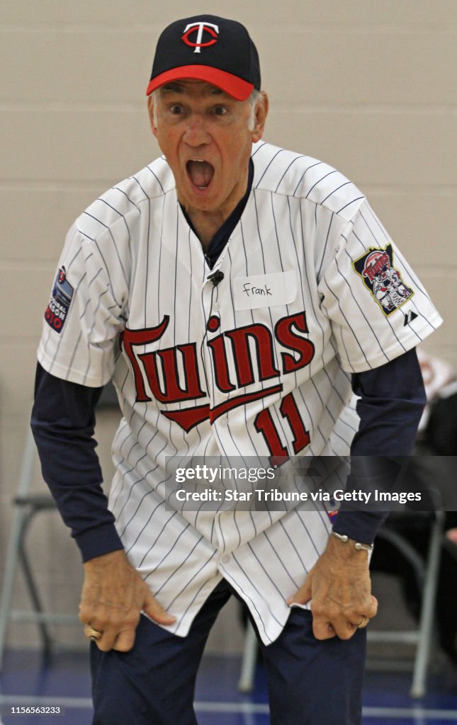 The Century College baseball team held a clinic for players in the Miracle League, a youth baseball league for disabled kids in the Twin Cities on 3/31/12. The league was a pet project of the late Twins Harmon Killebrew. (left to right) Former Twin Fra