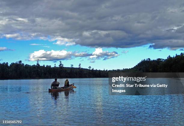 John and Jodi Weyrauch of Stillwater paddled on Moon Lake in the Boundary Waters Canoe Area Wilderness. They had portaged from East Bearskin Lake for...