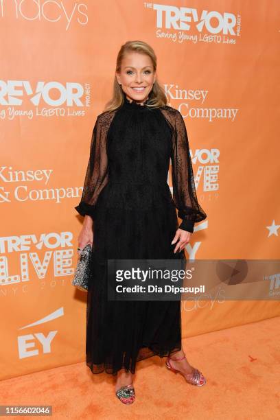 Kelly Ripa attends the 2019 TrevorLIVE New York Gala at Cipriani Wall Street on June 17, 2019 in New York City.