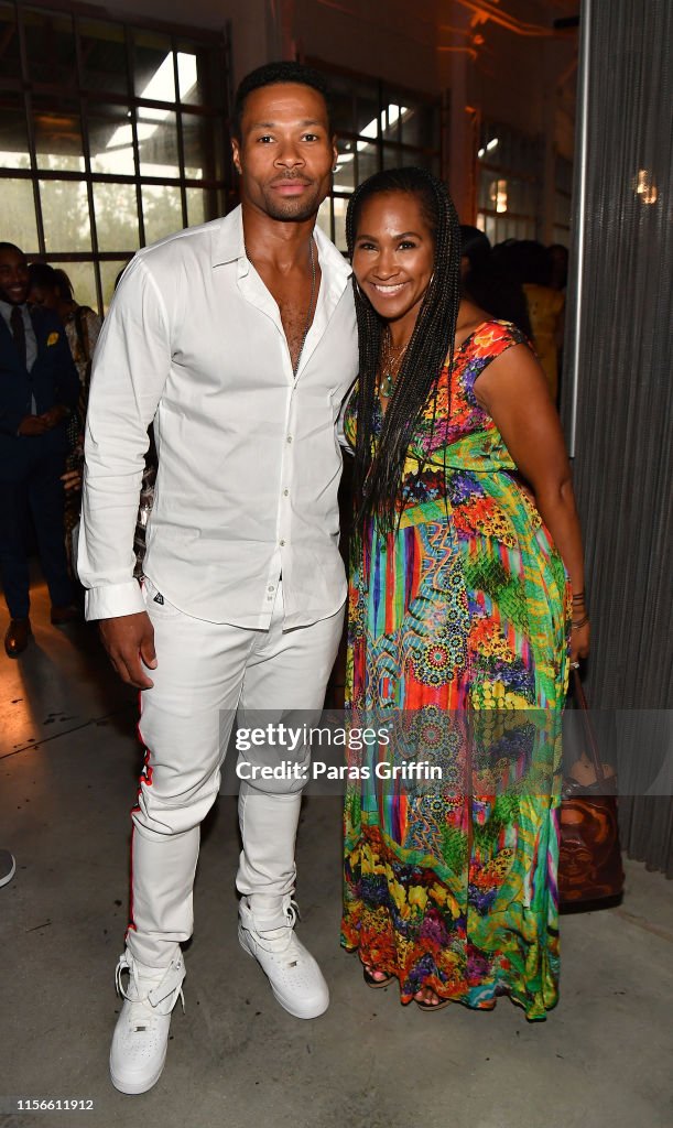 Karon Riley Actor Actor Karon J. Riley and actress Terri J. Vaughn attend