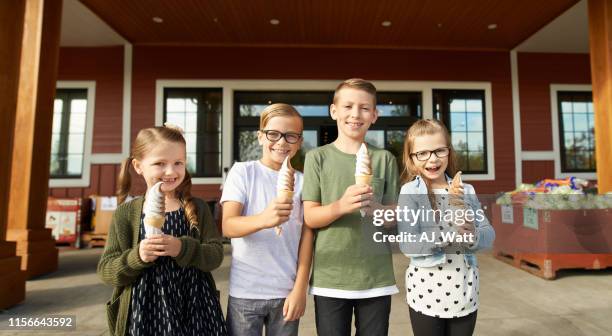 you can buy happiness, it's called ice cream - mr whippy ice cream stock pictures, royalty-free photos & images