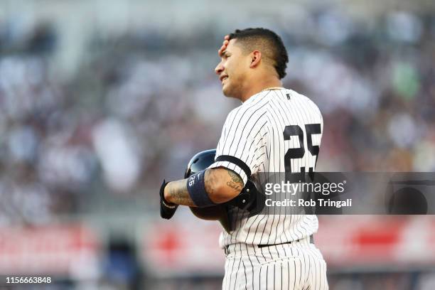 New York Yankees Gleyber Torres during game vs Toronto Blue Jays at Yankee Stadium. Bronx, NY 7/12/2019 CREDIT: Rob Tringali