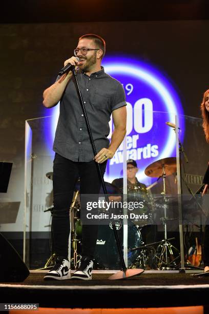 Recording Artist Danny Gokey performs on stage during the Top 100 Dealer Awards presented by NAMM at Music City Center on July 19, 2019 in Nashville,...