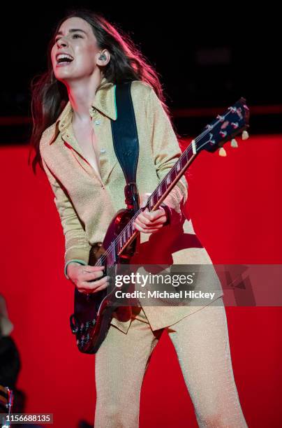 Danielle Haim of the band Haim performs at Union Park on July 20, 2019 in Chicago, Illinois.