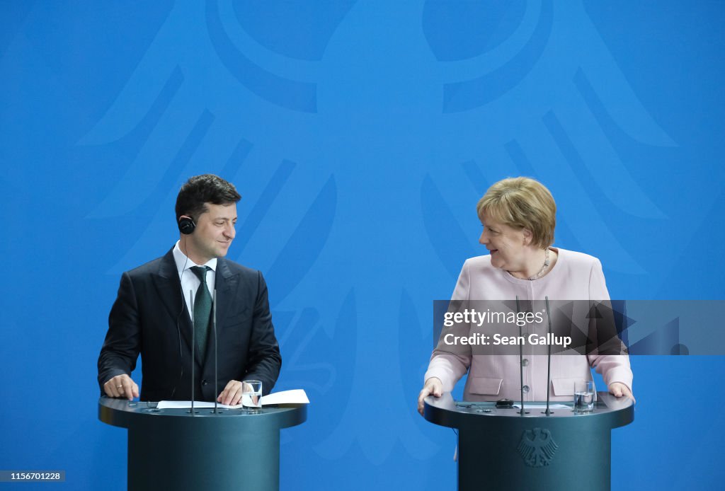 New Ukrainian President Zelensky Visits Berlin