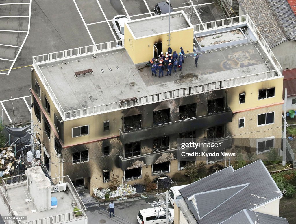 Fire at Kyoto animation studio