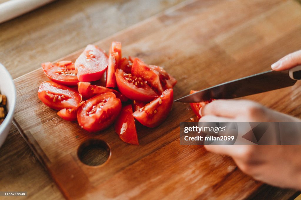Preparing food