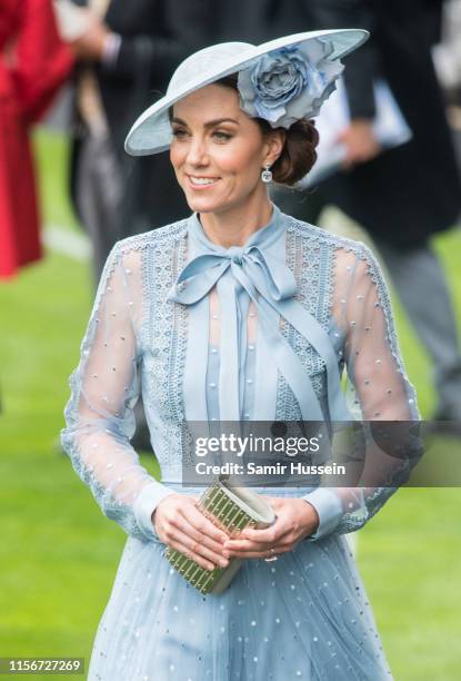 Catherine, Duchess of Cambridge attends day one of Royal Ascot at Ascot Racecourse on June 18, 2019 in Ascot, England.