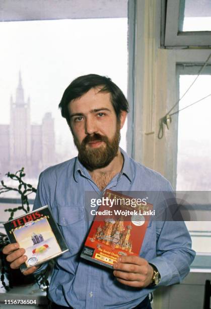 Alexey Pajitnov - Soviet computer engineer and programmer, developer of one of the most popular computer games in history - Tetris. Moscow, Soviet...